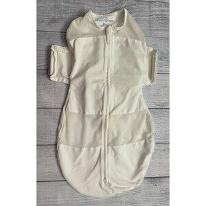 Cream Happiest Baby SNOO Baby Sleep Swaddle, Size Medium, 12-18 pounds